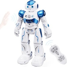 SGILE RC Robot Toys for Kids, Gesture Sensing Programmable Rechargeable Blue