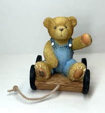 Cherished Teddies Tiny Treasured Teddies "Bear In Wagon" 104859