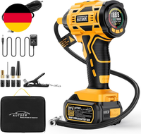 Autder ReifenfüLler Akku Kompressor 180 Psi, Tragbare Luftpumpe Mit Wechselbarem