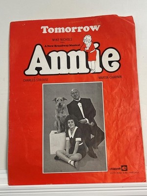 TOMORROW Noten ANNIE Broadway Musical Klavier Gesang Gitarre PVG Vintage