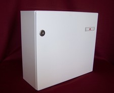 Durchwurf Briefkasten Postkasten Renz RAL9016  weiß Entnahme von hinten ITH14