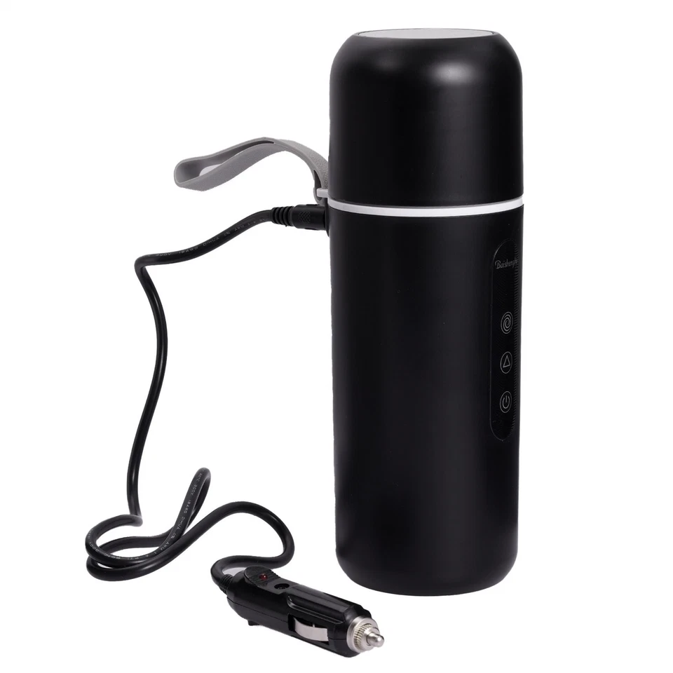 Portable Electric Kettles Car Heating Cup Water Tea Coffee Thermal Mug Travel - Image 2 of 4