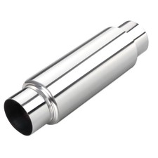 Universal 3 Inlet Resonator Muffler 3 Outlet 13.77 Length Stainless Steel Universal 3 Inlet Resonator Muffler 3 Outlet 13.77 Length Stainless Steel