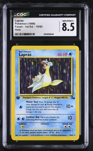 Lapras (1st Edition) graded CGC 8.5 for sale on eBay