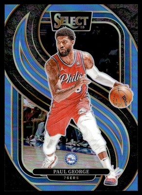 2024-25 Panini Select Blue Paul George 250/299 Philadelphia 76ers #159