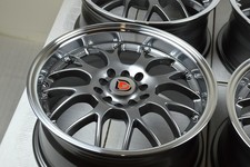 Set Of 4 New 16x7 Ddr R1 Gunmetalmachined Lip 16 Wheels Rim 5x100 5x114.3 35mm Set Of 4 New 16x7 Ddr R1 Gunmetalmachined Lip 16 Wheels Rim 5x100 5x114.3 35mm