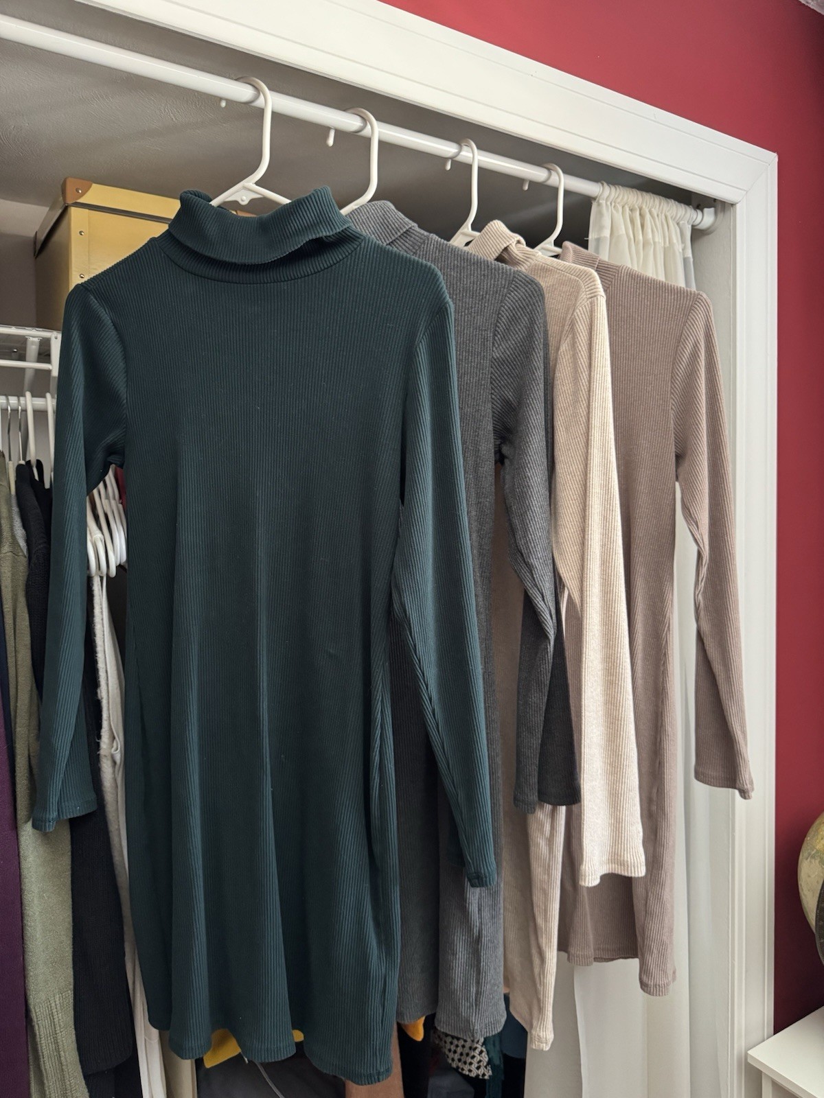 Fall Capsule Wardrobe Bundle – 4 Ribbed Turtlenec… - image 2