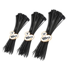 6810 Zip Ties Zip Ties Heavy Duty Assorted Sizes-300 Pack Cable Ties 6810 Zip Ties Zip Ties Heavy Duty Assorted Sizes-300 Pack Cable Ties