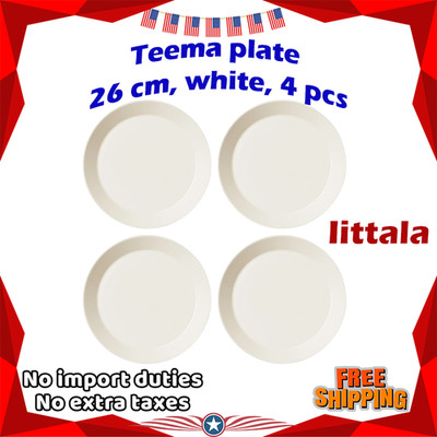 Iittala Teema 26cm Plate White Dinner Plates Set 4pcs Nordic Design Dish