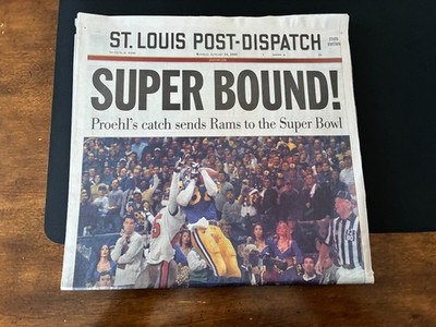 Rams SUPER BOUND - St Louis Post Dispatch - Dated 1/24/2000