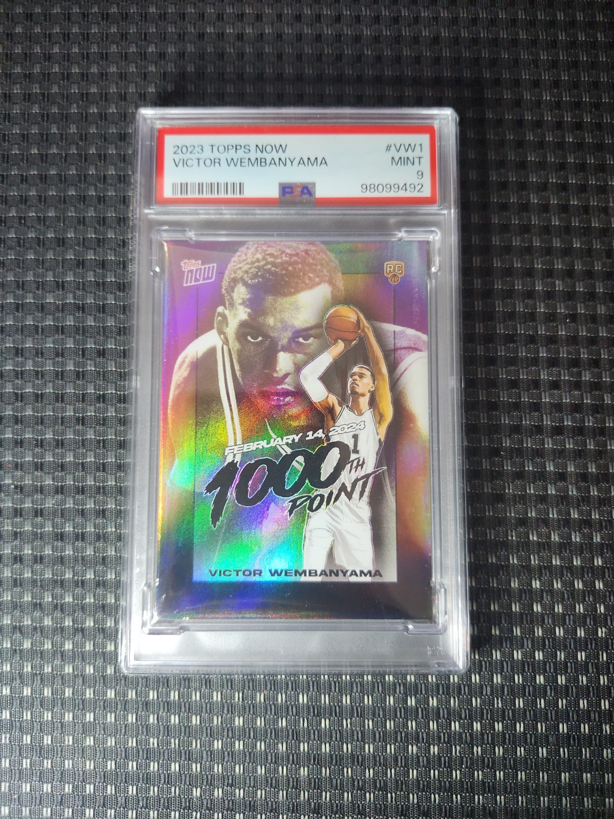 2023 Topps Now Victor Wembanyama RC #VW-1 PSA 9 view 2