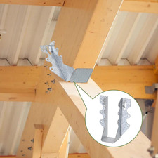 10 PCS 2x6 Steel Joist Hangers, 20 Gauge Galvanized Double Shear Face Mount J...