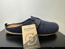 Rohde Men's Felt Mule Size 45 Ocean Slipper 6922