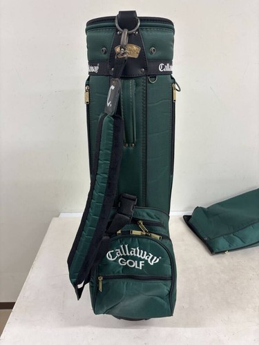 Callaway retrò donna verde scuro borsa carrello golf trasporto caddy bag rara giapponese usata - Foto 2 di 8