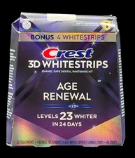 Crest 3D Whitestrips Age Renew Kit 😁✨ Exp 01/2027 • 48 Whitening Strips 🤍