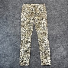 Rich & Skinny Leopard Print Jeans Skinny Sz 25 Made in USA Sony Studio Wardrobe