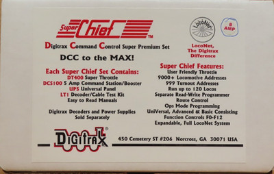 Super Chief Digitrax Command Control Super Premium Set DT400 DCS100 UP5 LT1