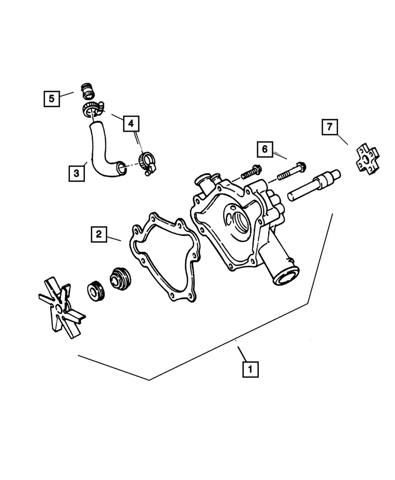 Pezón Mopar By-Pass genuino 53020185 Foto 3 de 3
