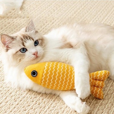 1 pc Catnip Fish Toy for Cats   Durable Canvas Chew, Kick & Play Simulation Fish