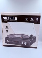 Victrola VTA-65 3-in-1 Bluetooth Record Player - Black 816203018816 read descr