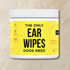 Natural Rapport Dog Ear Wipes Alcohol-Free Ear Cleaner Grooming Wipes