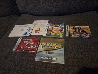 Game Boy Advance Manual Lot 6 Manuals Pokemon Ruby Pokémon Trainer Zelda