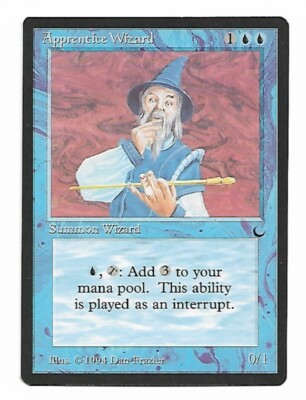 Magic the Gathering ~ MTG ~ 1x Apprentice Wizard ~  LP ~ THE DARK