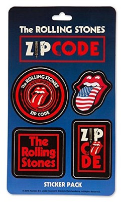The ROLLING STONES - Zip Code - Aufkleber Set / Sticker Sheet - Neu