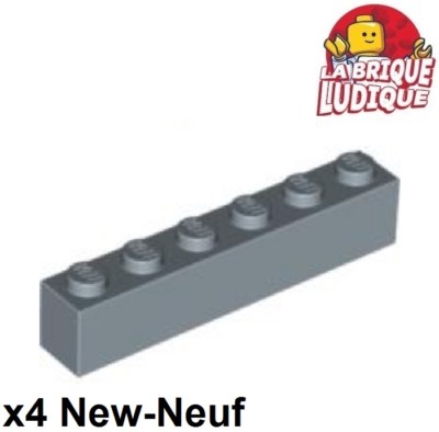 Lego 4x Stein Brick 1x6 6x1 hellblau sand/sand blue 3009 NEU