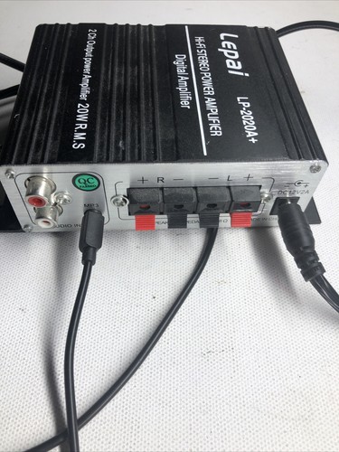 Lepai LP-2020A+ Hi-Fi Stereo Digital Class-T 2-Channel 20W Amp & Power Cord - Picture 4 of 4