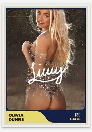 Olivia Livvy Dunne LSU Tigers Gymnastics Autograph RP Trading Novelty 