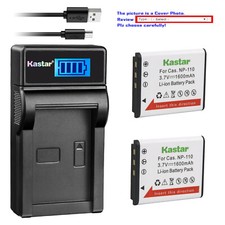 Kastar Battery LCD USB Charger for CASIO NP-110 NP-160 Exilim EX-Z2000 Camera