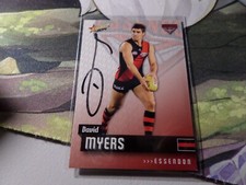 ✺Hand Signed✺ AFL 2014 Select Essendon Bombers -David MYERS Card No.61 C1