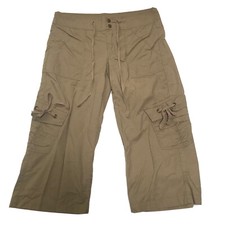 Y2K Contrast Cargo Pants Medium Cropped Grunge Hip Hop Hiking Outdoor Rave Gorp