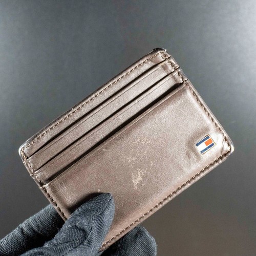Portafoglio da uomo Tommy Hilfiger in pelle porta carte marrone - Foto 6 di 6