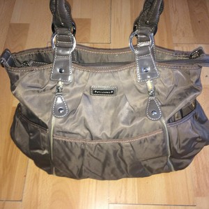 olive green diaper backpack