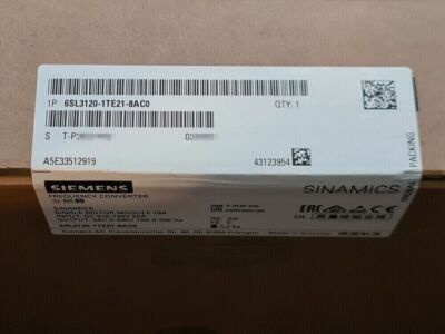 6SL3120-1TE21-8AC0 NEW SIEMENS 6SL3 120-1TE21-8AC0 S120 SINGLE MOTOR MODULE