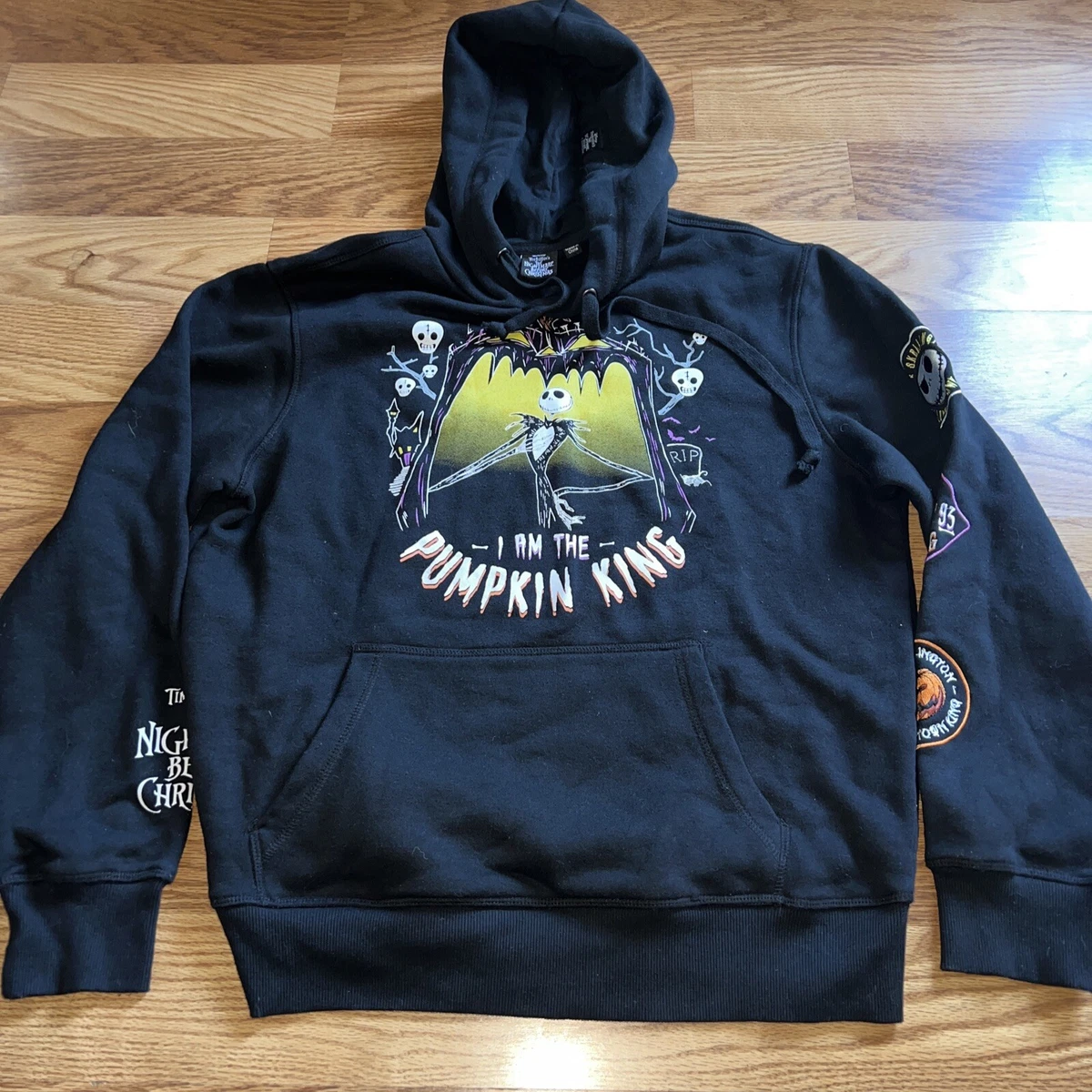Disney The Night Before Christmas Size Large “ I Am The Pumpkin King” Hoodie  | eBay