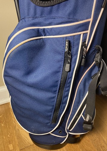 Ping Voyage Golf Bag Stand Carry Dual Strap Team Blue 4 Way Divider 5 Pkt - Picture 8 of 18