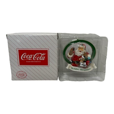 1995 Coca-Cola Happy Holiday Cavanagh's Christmas Collectors Ornament 1995 Santa