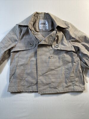 Costa Blanca Tan Plaid Jacket Sz 6