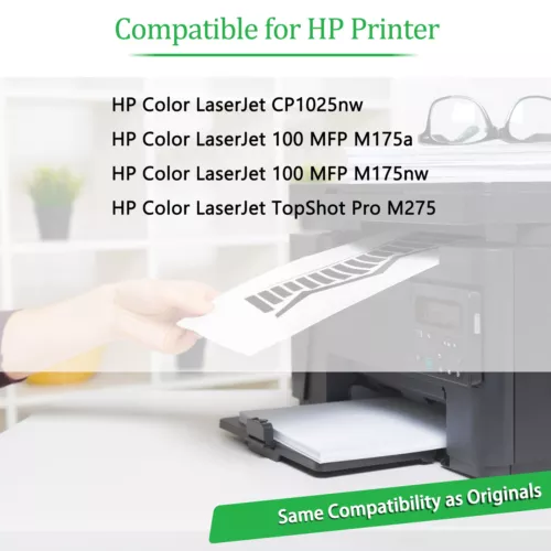 Juego de tóner 4 piezas CE310A CE311A CE312A CE313A para HP LaserJet 100 color MFP M175nw - Imagen 6 de 22