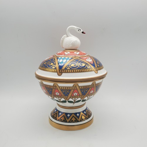 Villeroy & Boch Schwanendose Drageoir Cygne Swan Bowl Konig Ludwig II Rare 1984 - Picture 13 of 24