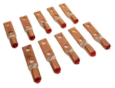 10 BURNDY YGHA282N 2Hole Lug Copper Compression Connector Straight 4/0 AWG NEW