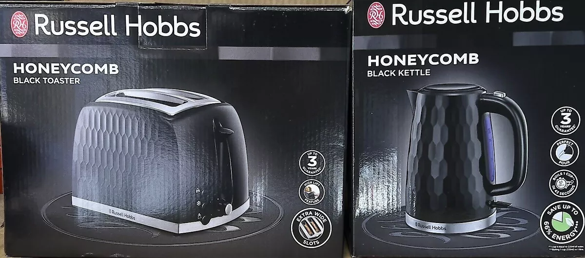 Russell hobbs black kettle and toaster top