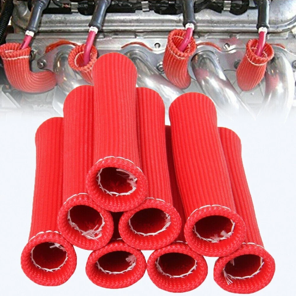 2500° Spark Plug Wire Boots Protector Sleeve Heat Shield Cover For LS1/LS2/LS4 - Image 4 of 4