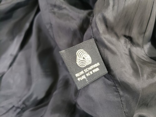 Escada Margaretha Ley 42 Large Blazer Jacket Black Wool Satin Ribbon Trim - Picture 16 of 20