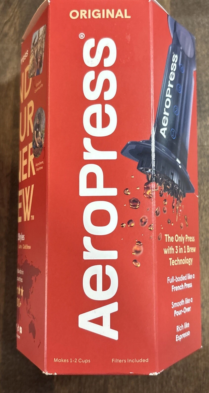 Aeropress Portable Coffee & Espresso Press Maker NEW Open Box