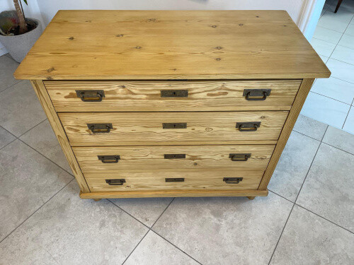 Originale Jugendstil 4 Laden Kommode Anrichte Bauernmöbel G1324 - Bild 8 von 9