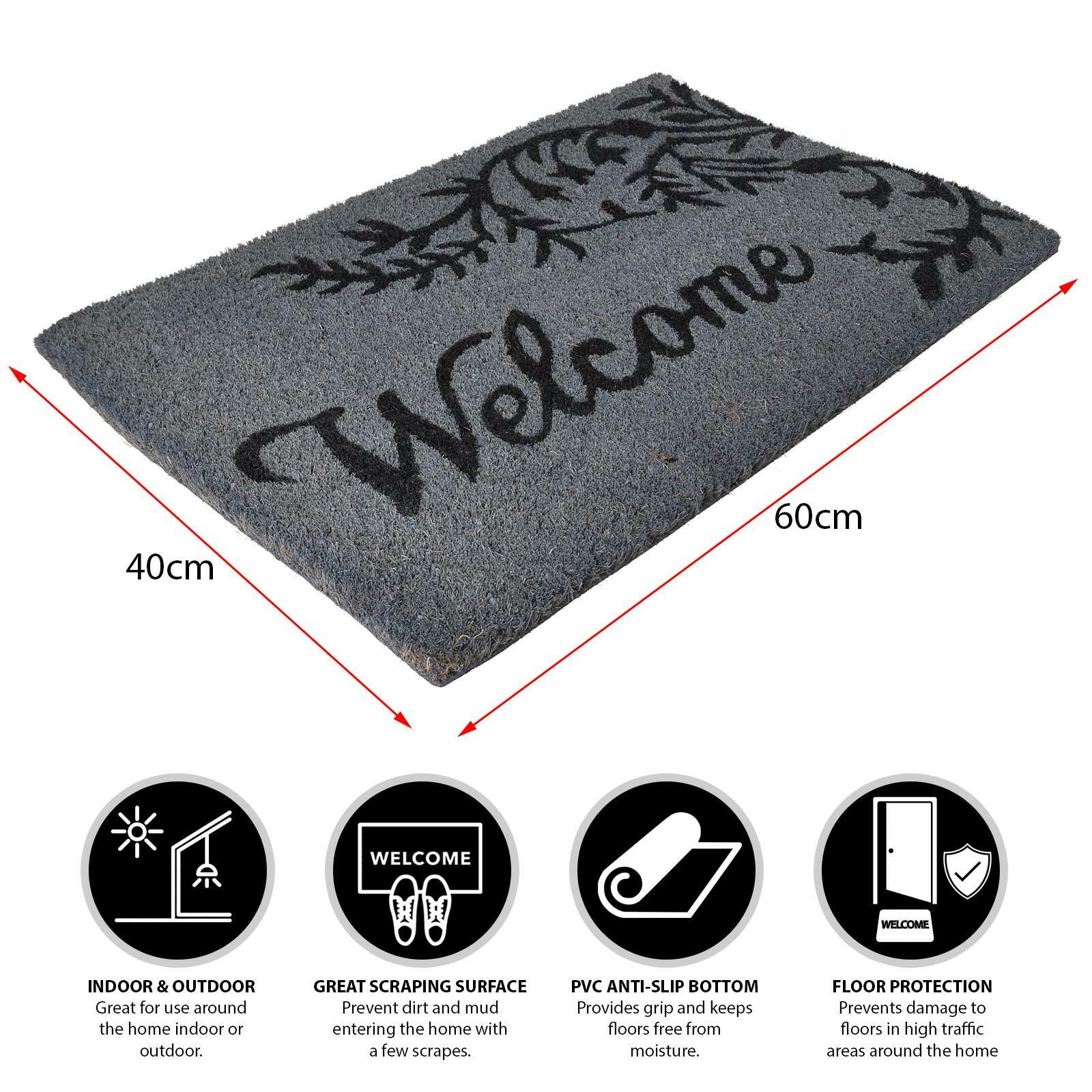 Natural Coconut Coir Foyer Lobby Reception Entrance Door Mat Matting